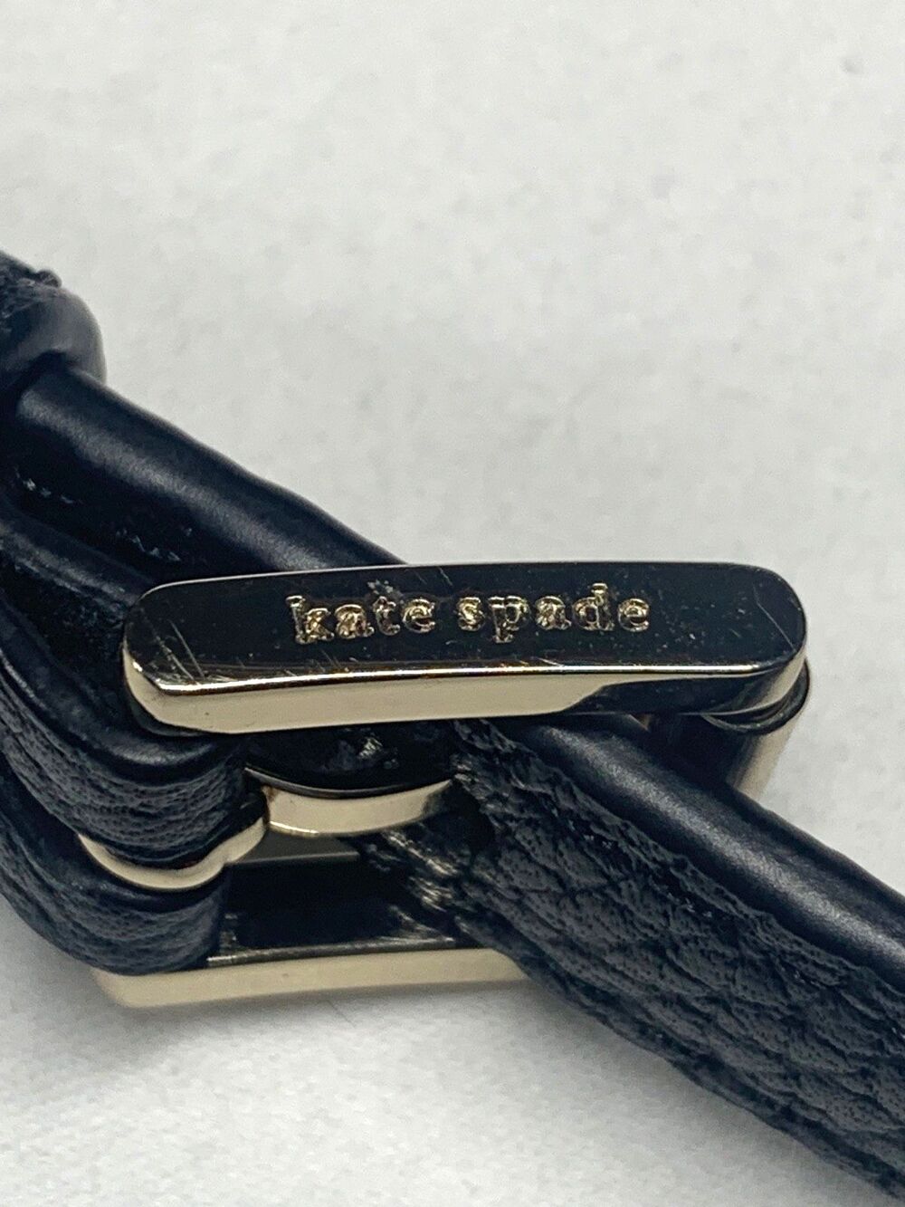 Kate Spade Medium Zip Black Pebbled Crossbody -Shoulder Bag EUC Clean - Picture 12 of 13
